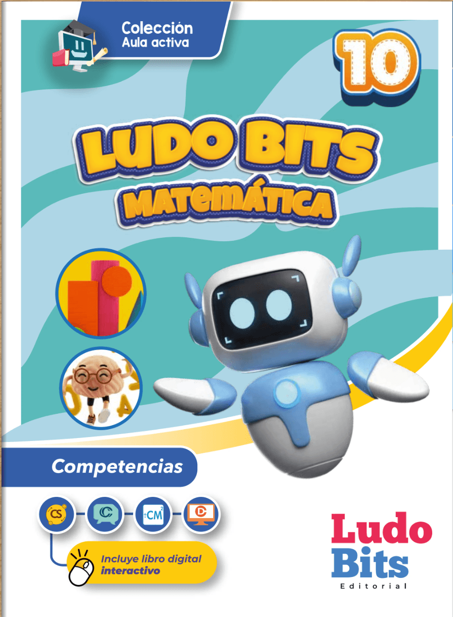 Portada de Matemática, colección Aula Activa, 10.º EGB